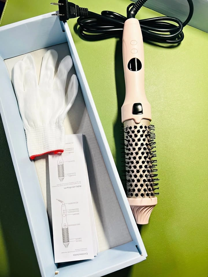 Pink Hot Air Brush Hair Styler Volumizer