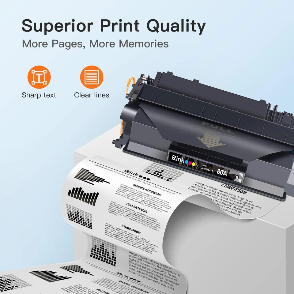 Ezink 80A Black Toner Cartridges 2 Pack - photo 5