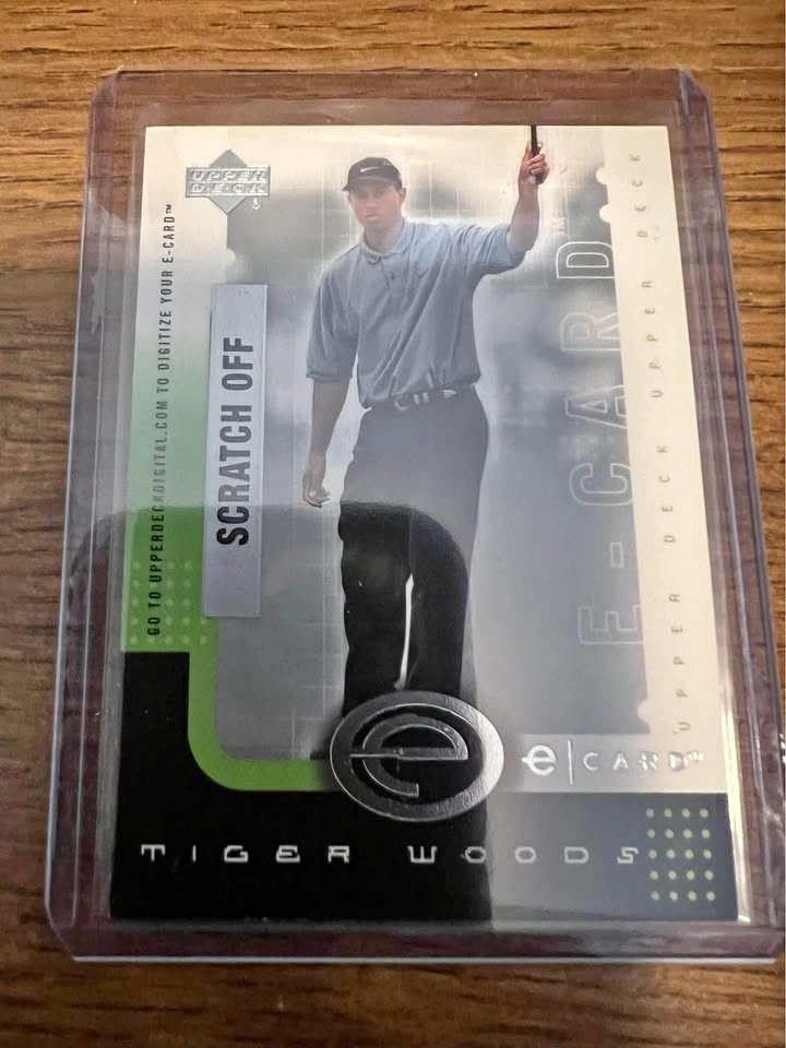 2001 Upper Deck Golf Tiger Woods RC Unscratched eCard ETW