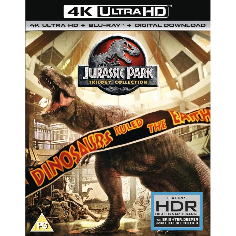 Jurassic Park 25th Anniversary Collection 4 Movie Blu-ray + Digi