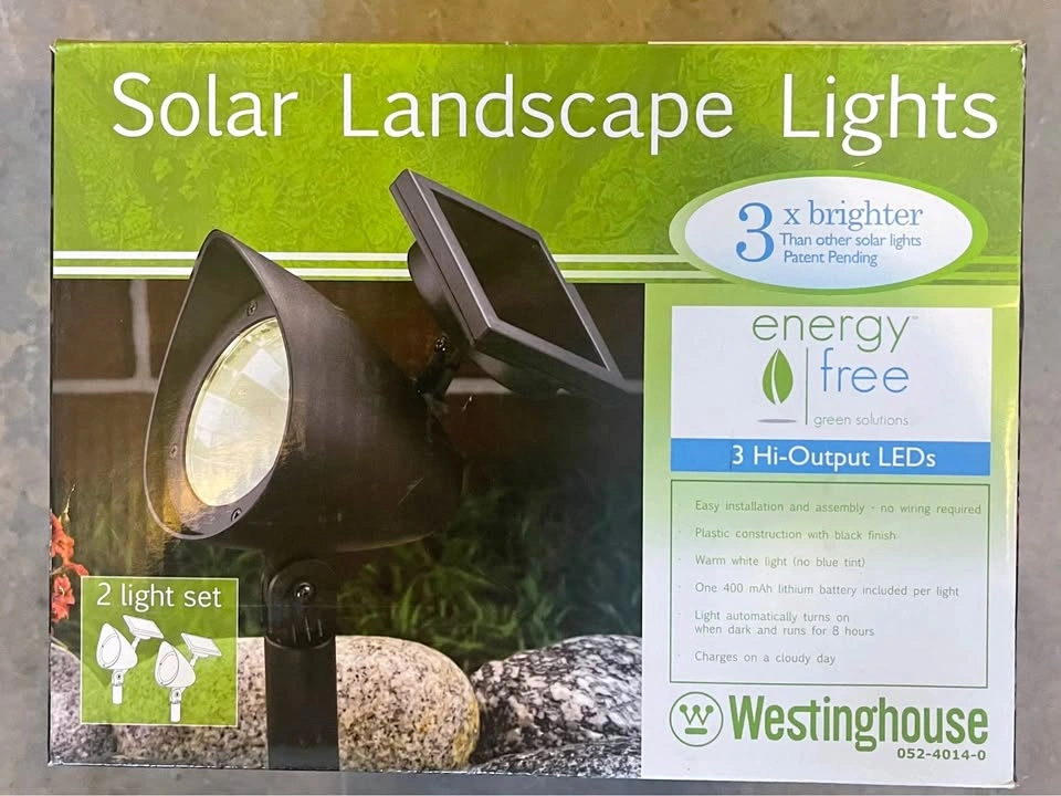 Westinghouse Solar Landscape Lamps (2 in box)