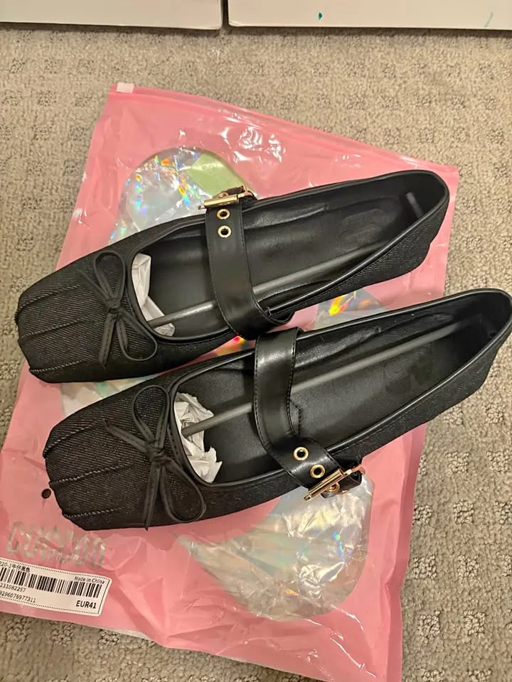 👠 SHEIN Cuccoo Ballerina Flats - Size 41 (Fits Small) 👠 thumbnail