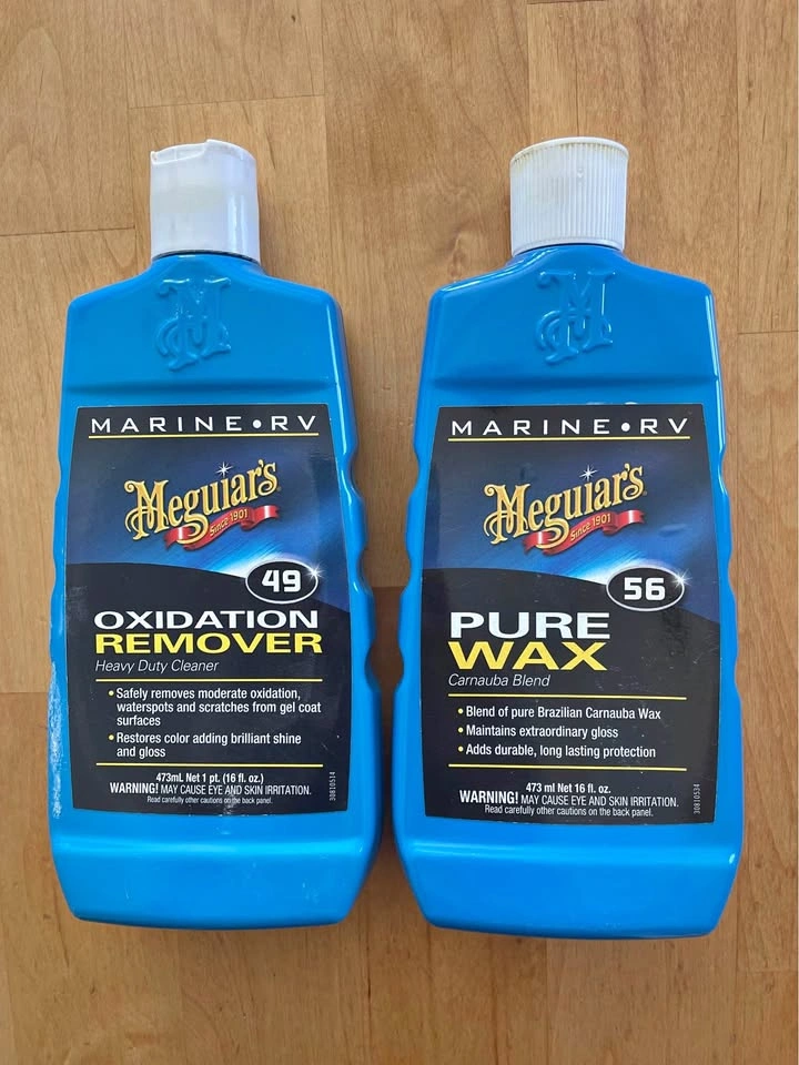 Meguiars Oxidation Remover & Meguiars Pure Wax