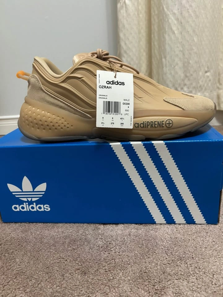 New Adidas Ozrah Shoes – Beige/Pale Nude Orange Rush - photo 3