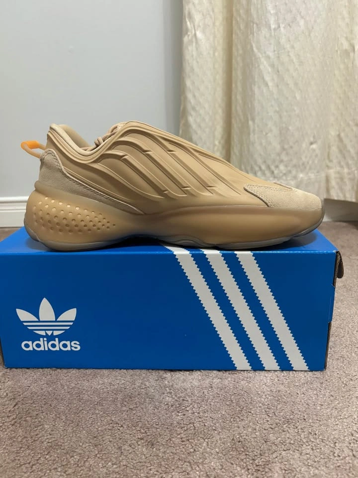 New Adidas Ozrah Shoes – Beige/Pale Nude Orange Rush - photo 4