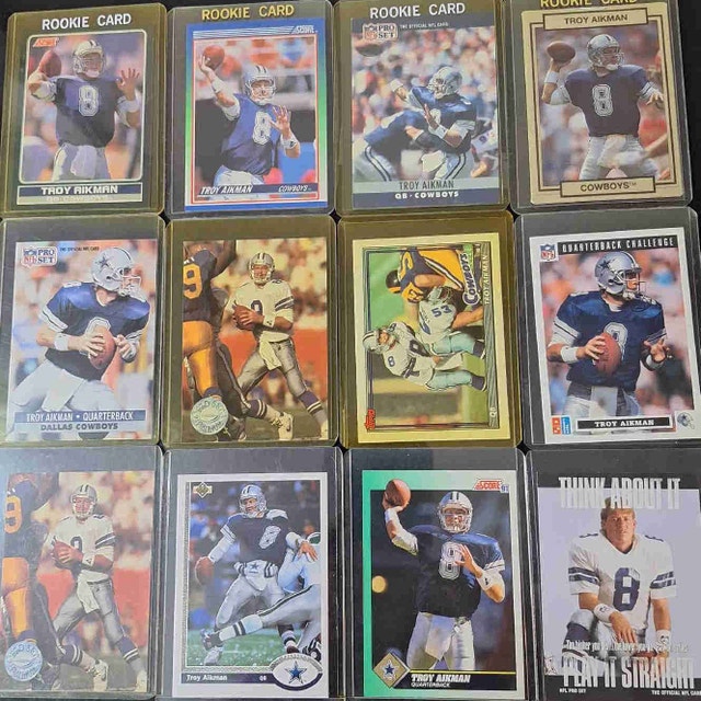 NFL - Troy Aikman #8 Card Lot
