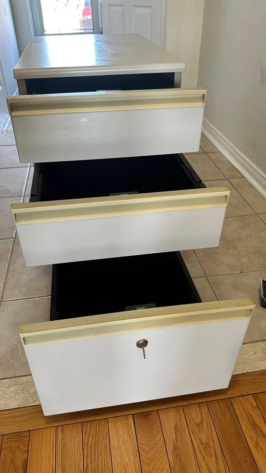 PICKUP ONLY - Pair of 3-Drawer Mobile File Cabinets - Excellent - photo 2