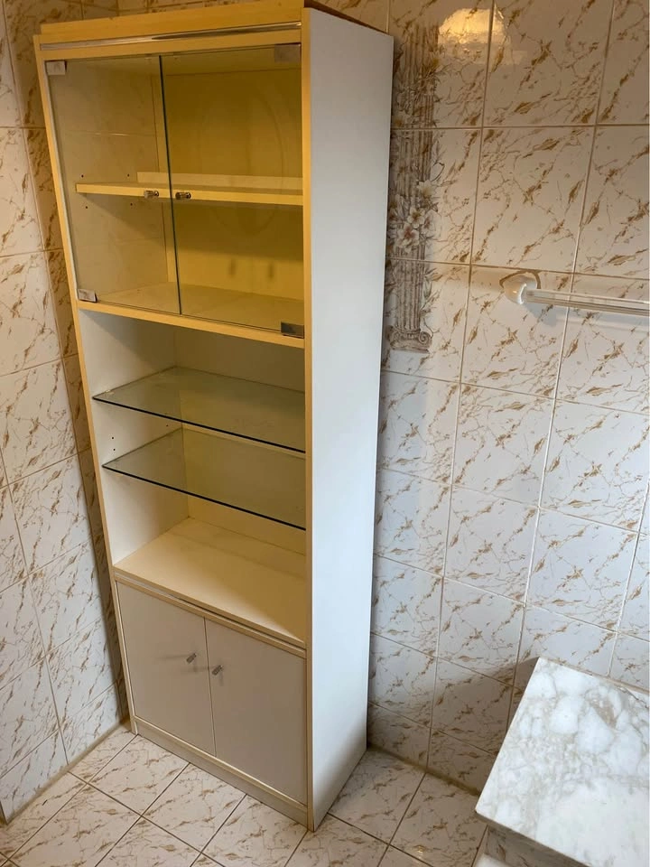 Storage Cabinet - Glass Shelves - Slim Design - photo 3