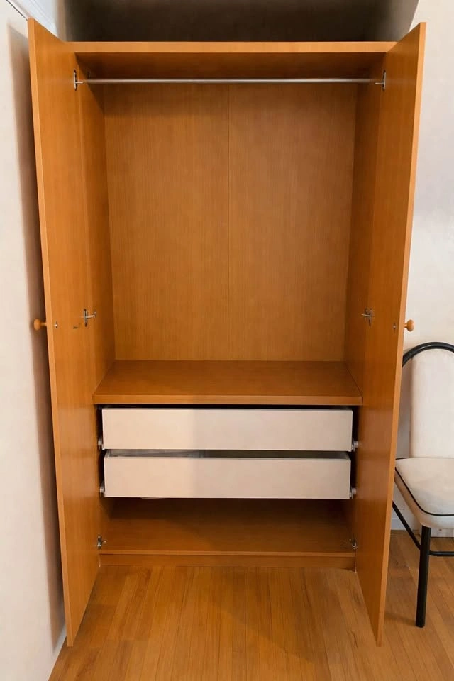 IKEA Wardrobe - Light Wood - Hanging & Drawers - photo 2