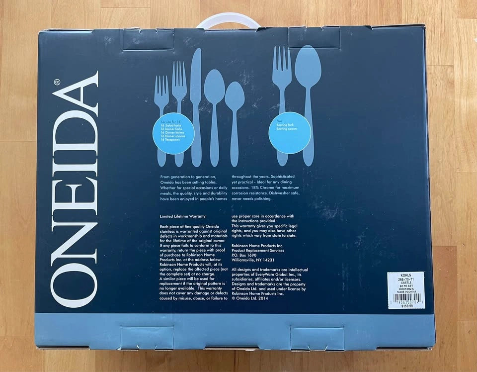 Oneida 82 Piece Cutlery Set - photo 2