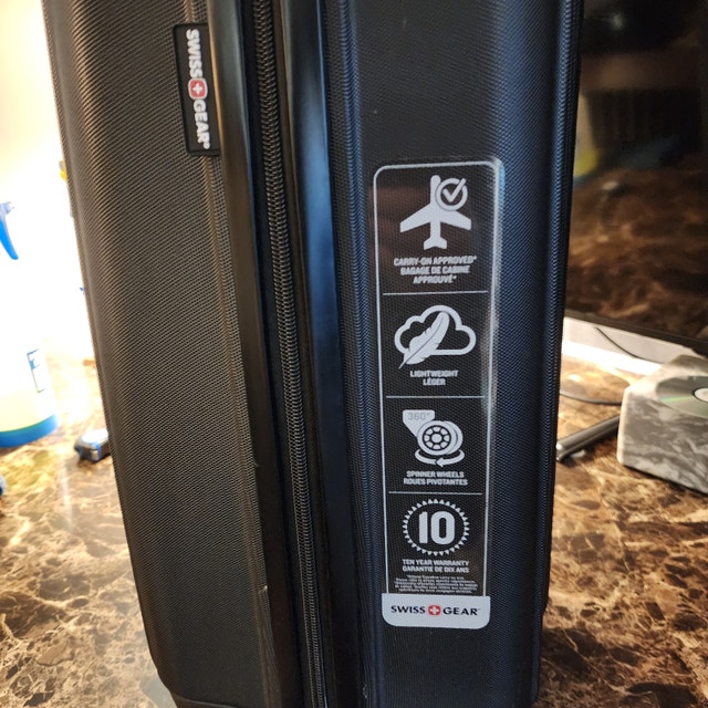 Black Rolling Hard Shell Travel Suitcase - photo 5