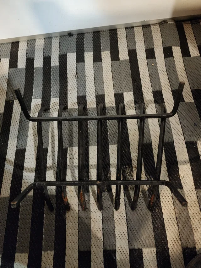 Fire Grate Rod Iron Holder Fireplace Metal - photo 3