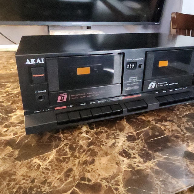 Serviced AKAI Dual Cassette Deck – New Belts – Made in Japan – - photo 2