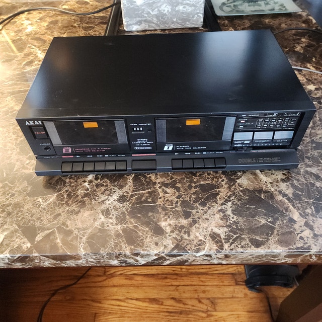 Serviced AKAI Dual Cassette Deck – New Belts – Made in Japan – - photo 4
