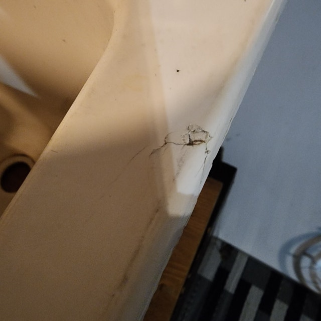 Large Heavy Composite Sink - White - photo 3