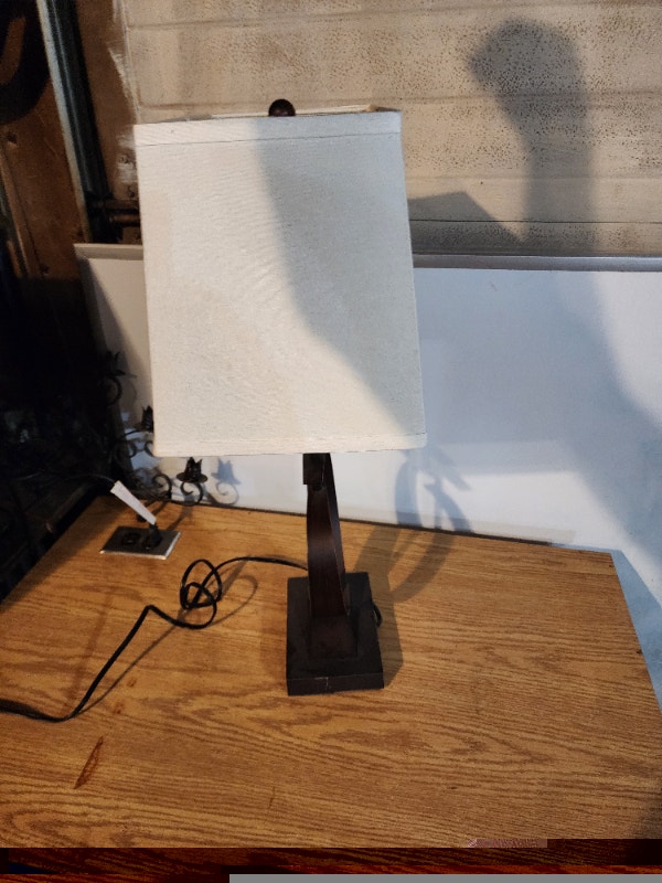 Table lamp with shade metal - photo 3