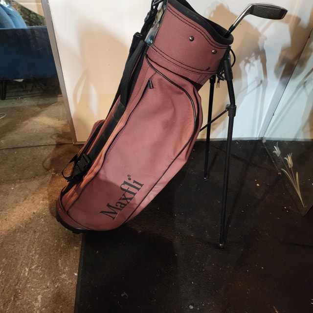 Maxfli Brown Golf Bag Storage Strap Carry Stand - photo 5