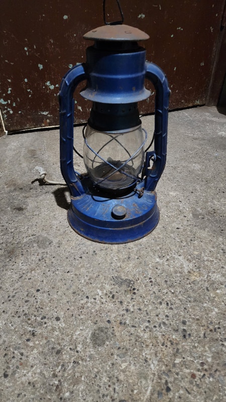 Dietz Vintage Lantern Decor Blue Hong Kong