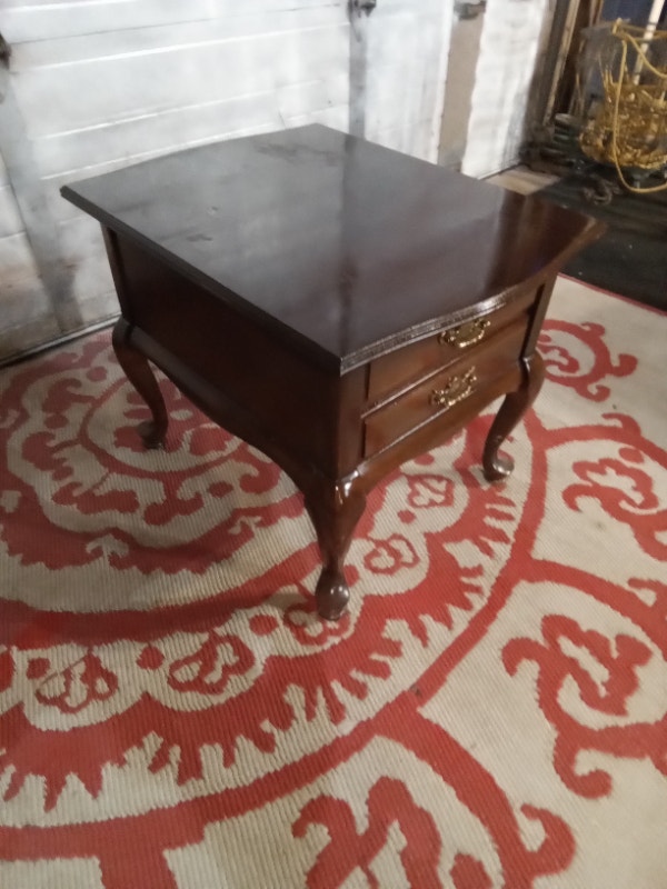 Side End Table with Discolored Top - photo 3