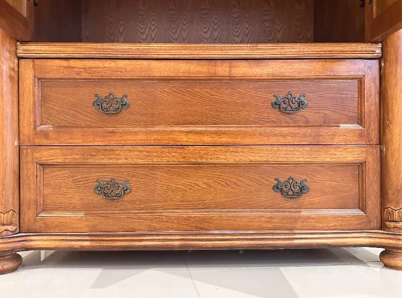 Vintage wardrobe - oak wood - photo 4