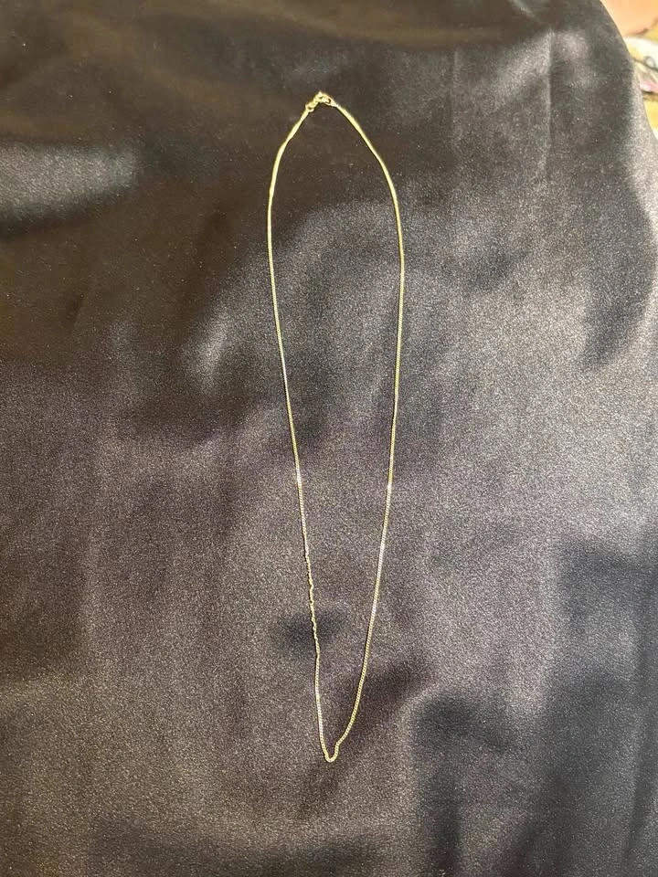 10K Gold Curb Chain Necklace 20 inches