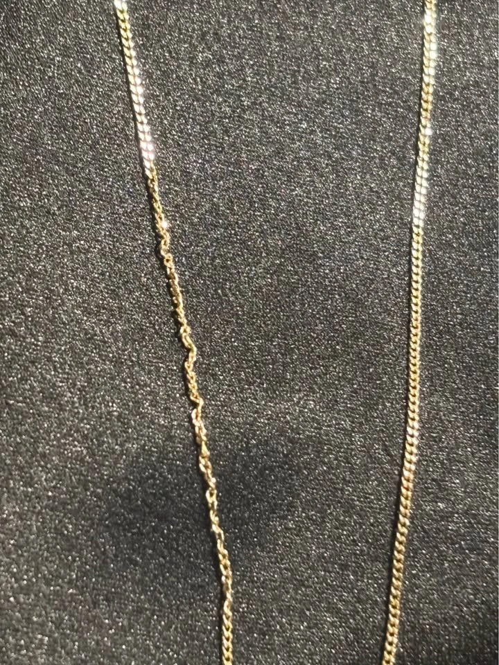 10K Gold Curb Chain Necklace 20 inches - photo 3