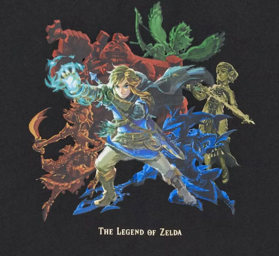 New Size L/XL Uniqlo UT Legend of Zelda Black T-Shirt image indicator(3)