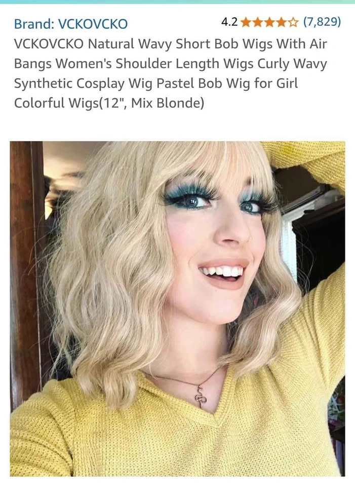 Pastel Curly Synthetic Wig - photo 3