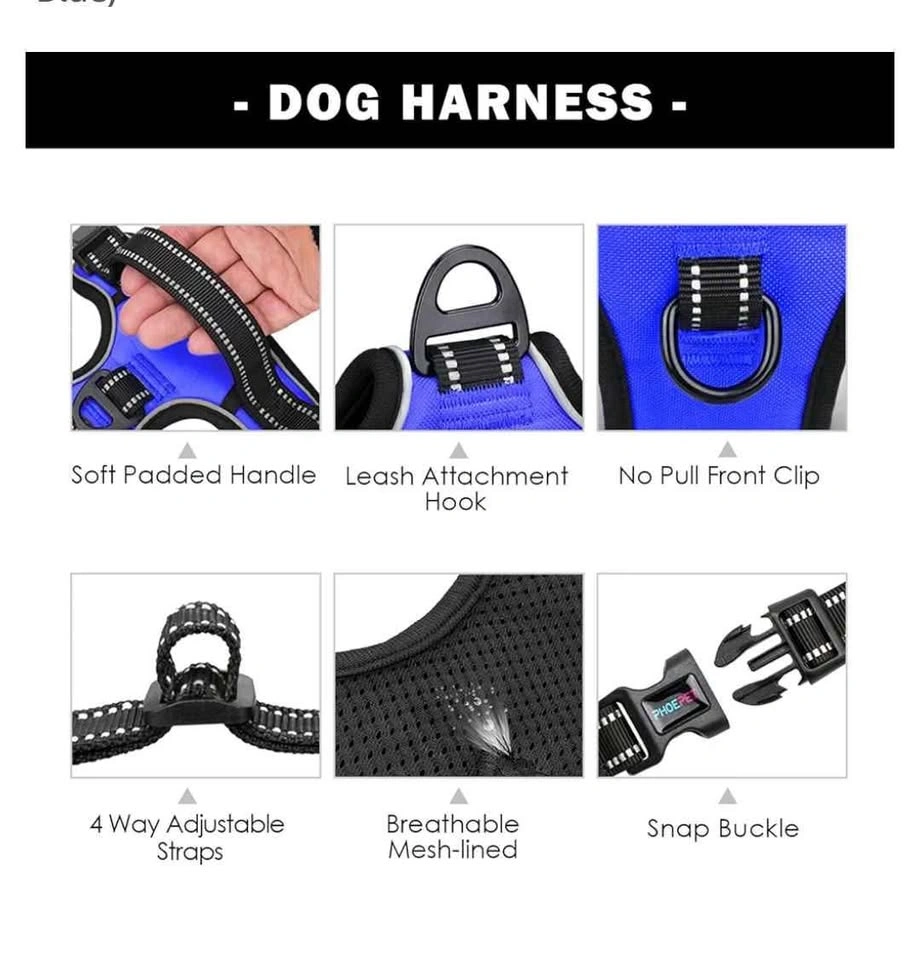 No Pull Dog Harness Medium Reflective - photo 5