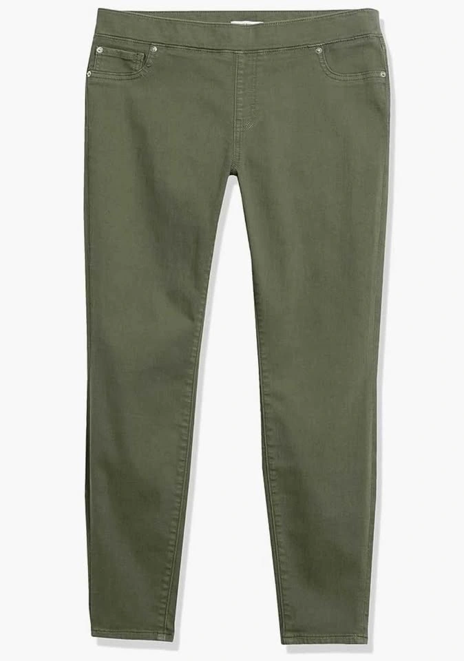 Women's Dark Green Pull-On Jeggings - Size 16 Short (XL/2XL) - photo 3