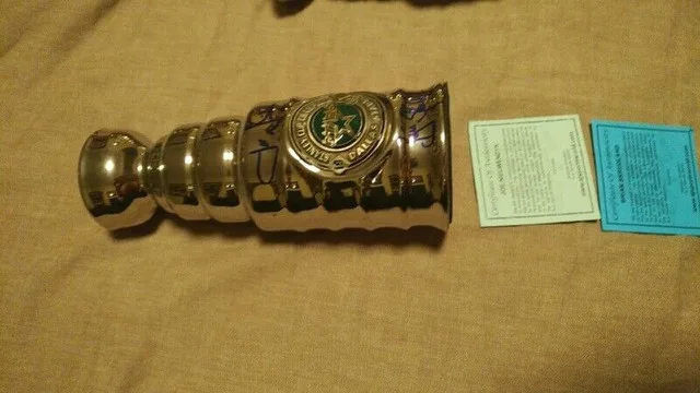 Signed 8" Stanley Cup with COA + Bobblehead image indicator(2)