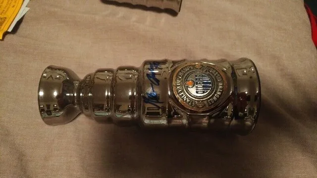 Signed 8" Stanley Cup with COA + Bobblehead image indicator(4)