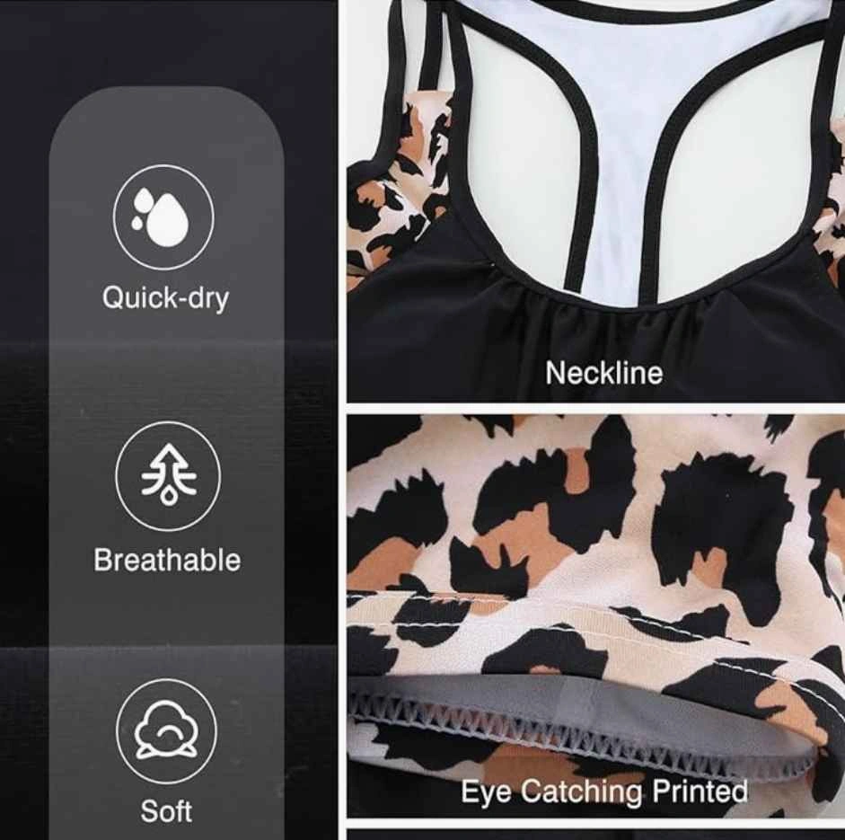 Women's Leopard Print Activewear Tank - Size 2XL (NEW) - photo 4