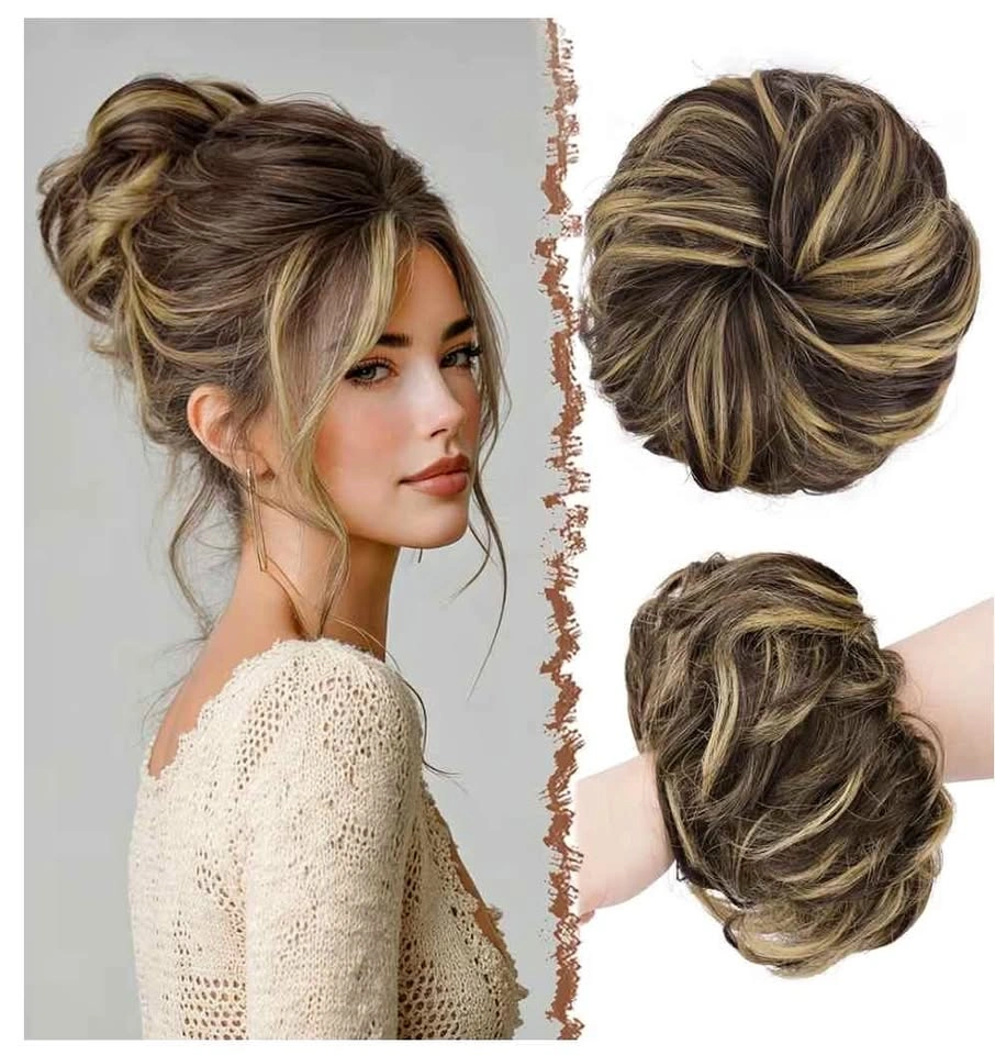 Premium Messy Bun Hair Piece - Japanese A-class Fiber (New)
