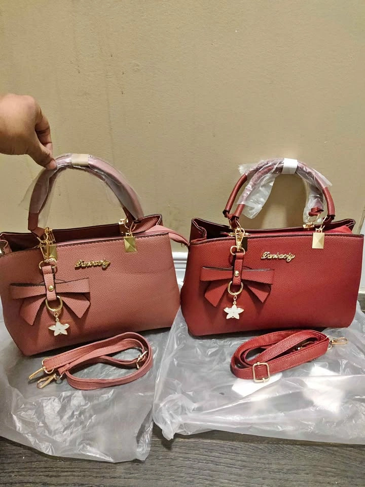 Brand new beautiful pink and marron Color women hand bags