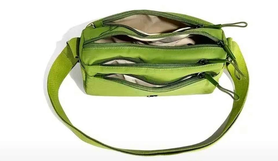 Brand new multiple compartments green color small handbag for wo - photo 3