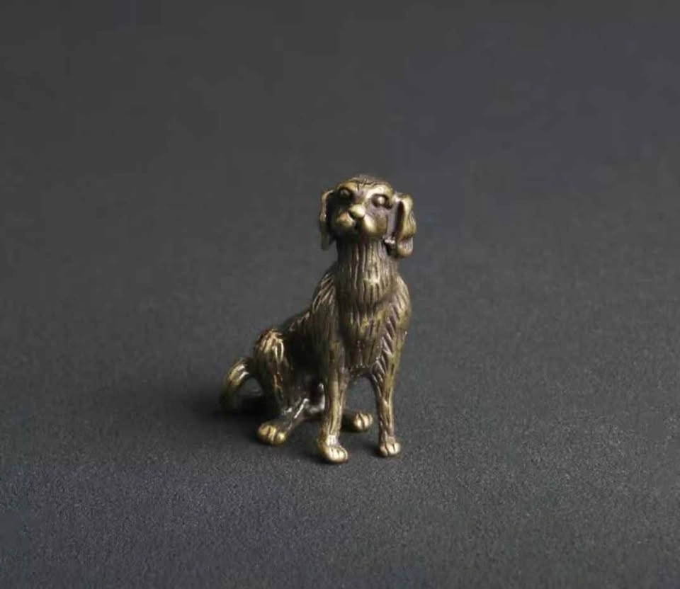 Brass Dog Decor, Keychain, Loyal Canine Pendant - photo 2