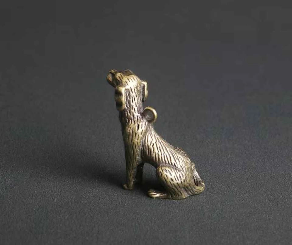 Brass Dog Decor, Keychain, Loyal Canine Pendant - photo 3