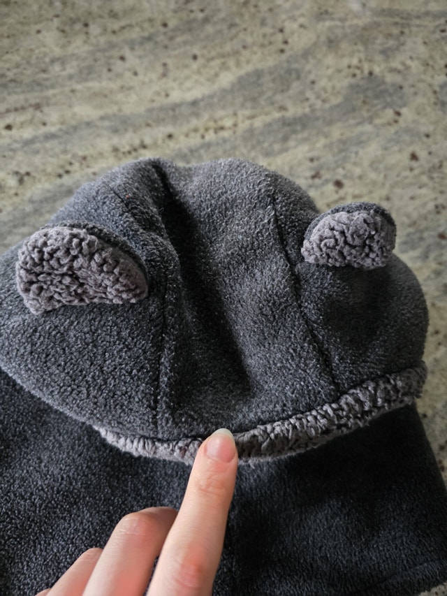 Toddler to small child bear ear full cover hat - photo 2