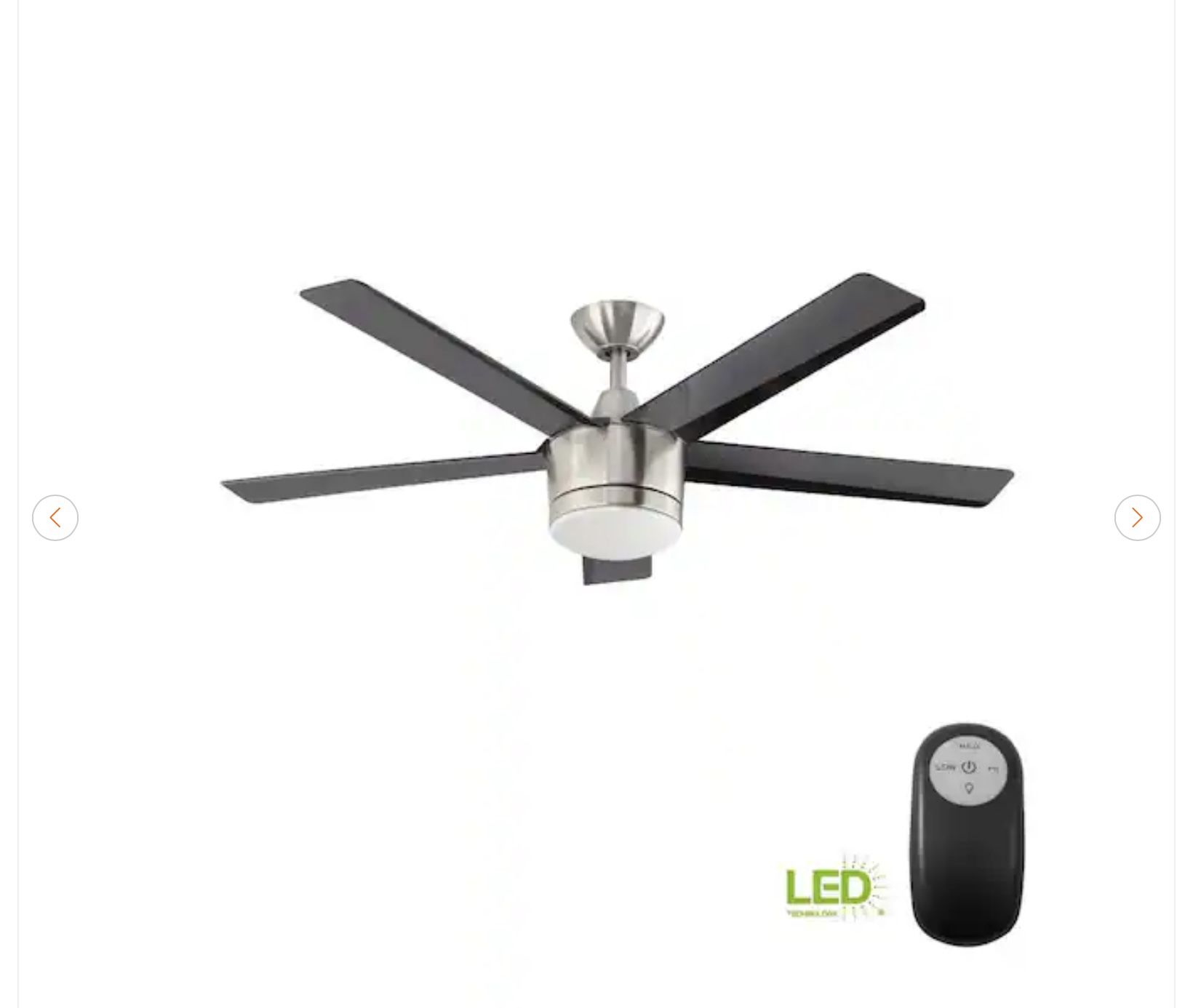 Home Decorators Merwry 52" LED Ceiling Fan