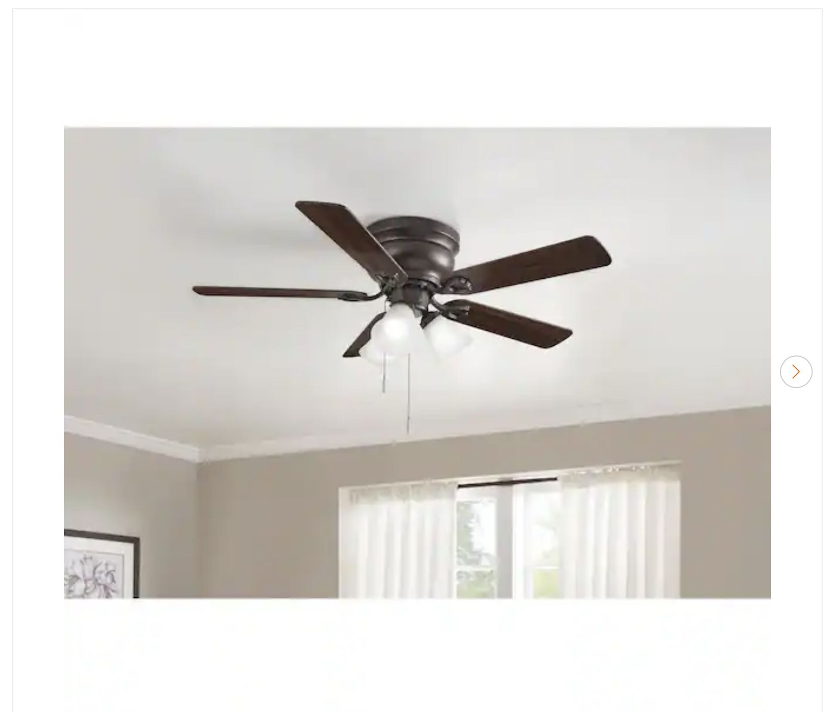 Hampton Bay Clarkston II 44 in. LED Ceiling Fan - New