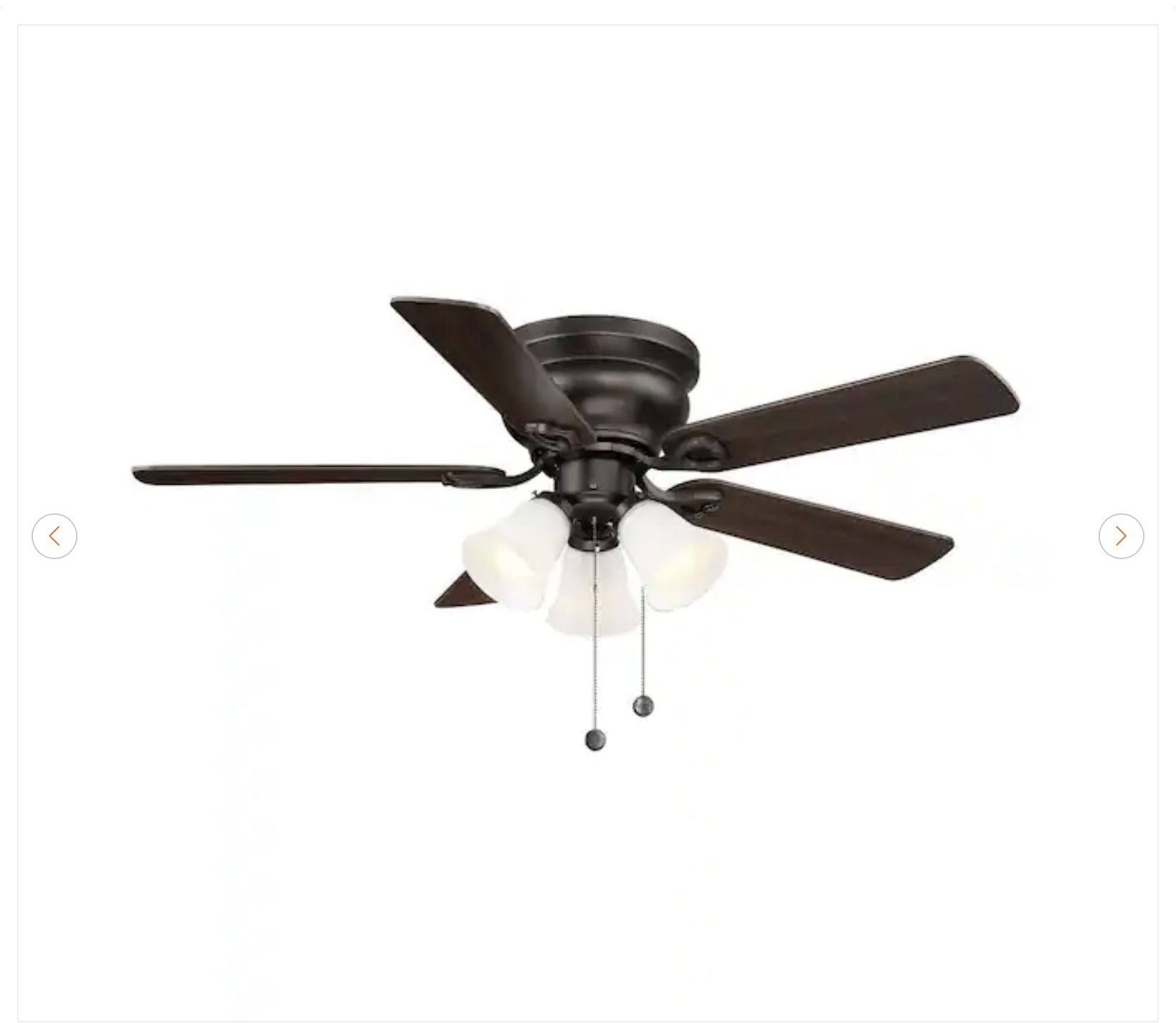 Hampton Bay Clarkston II 44 in. LED Ceiling Fan - New - photo 2