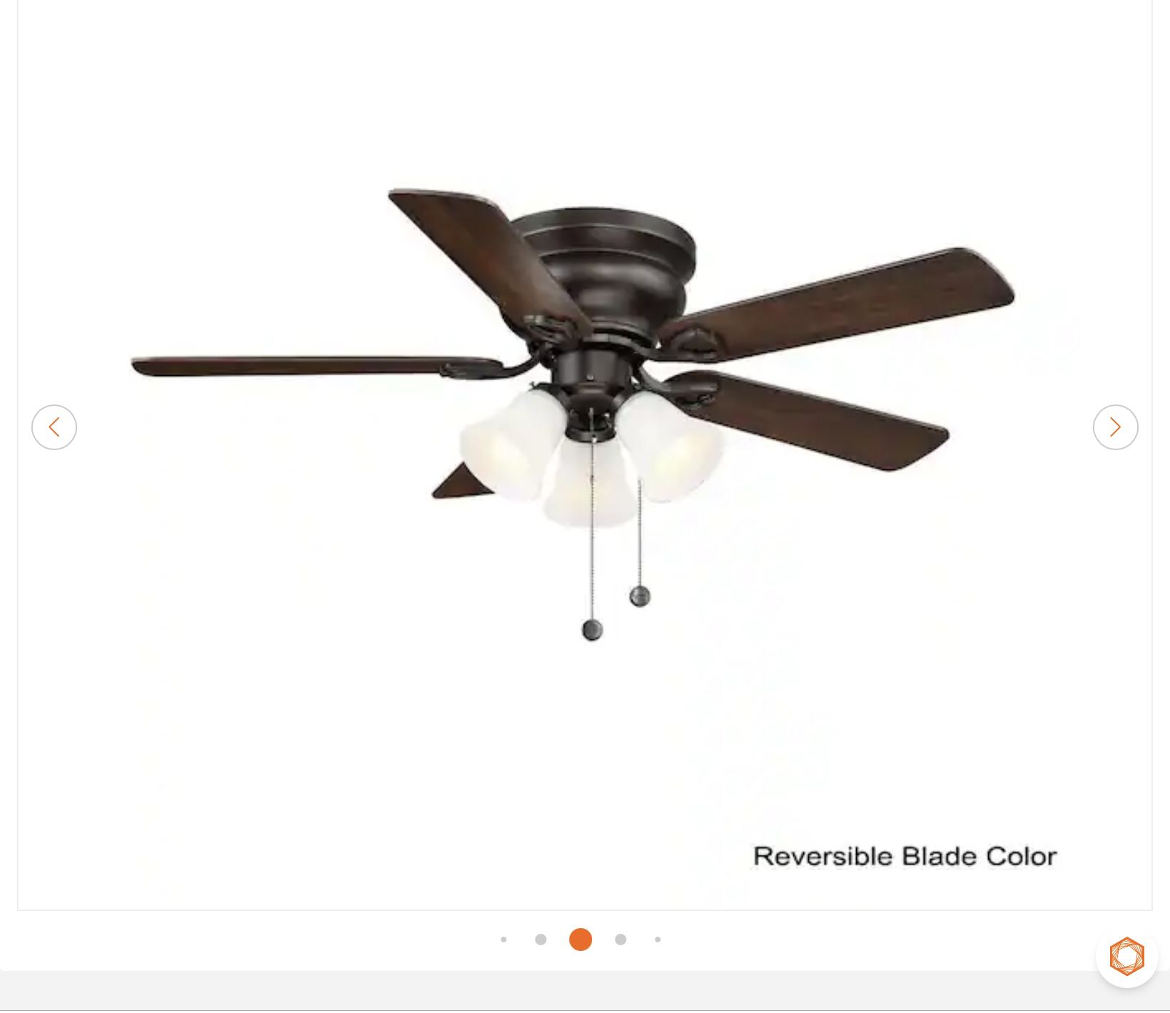Hampton Bay Clarkston II 44 in. LED Ceiling Fan - New - photo 4