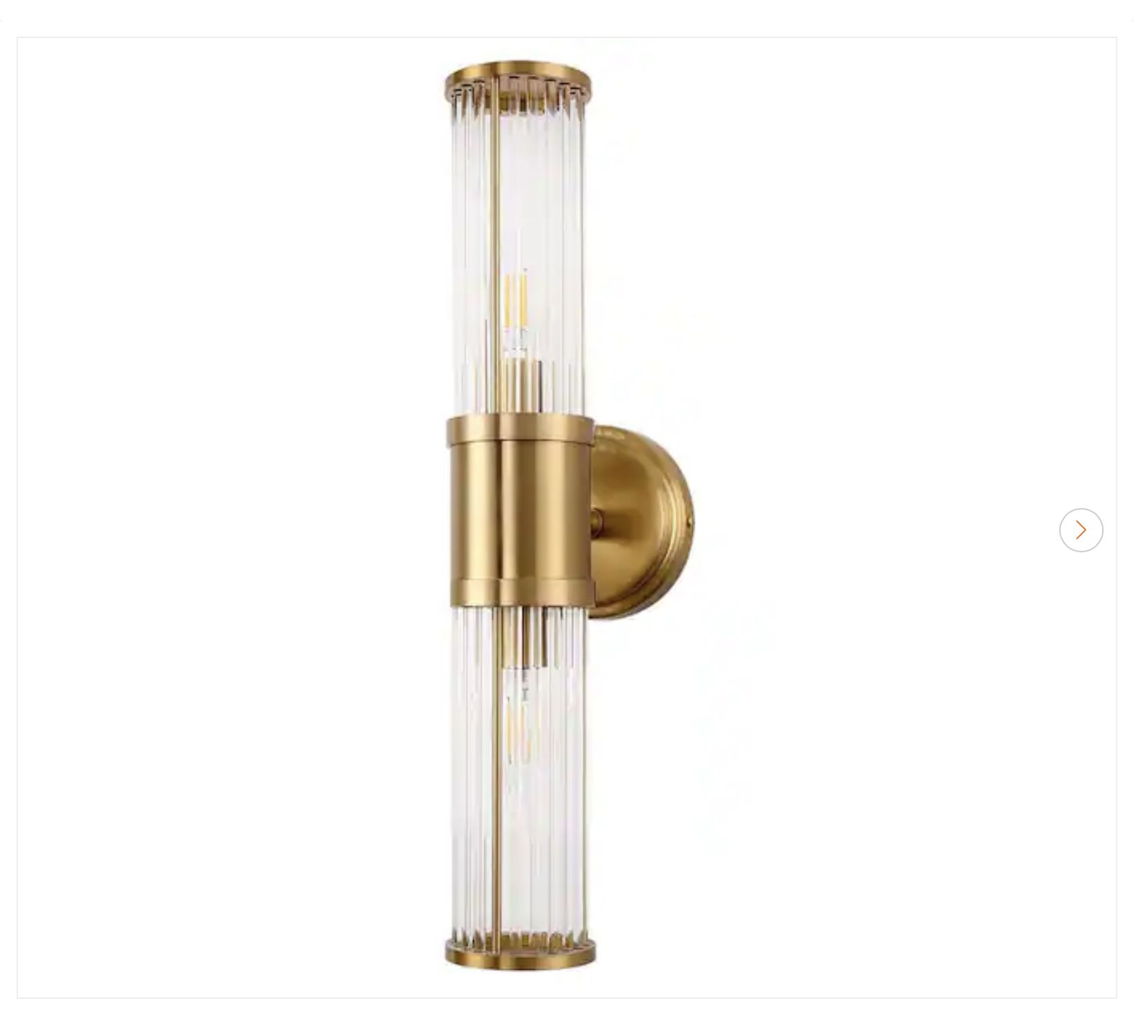 2-Light Crystal Vanity Light - YANSUN