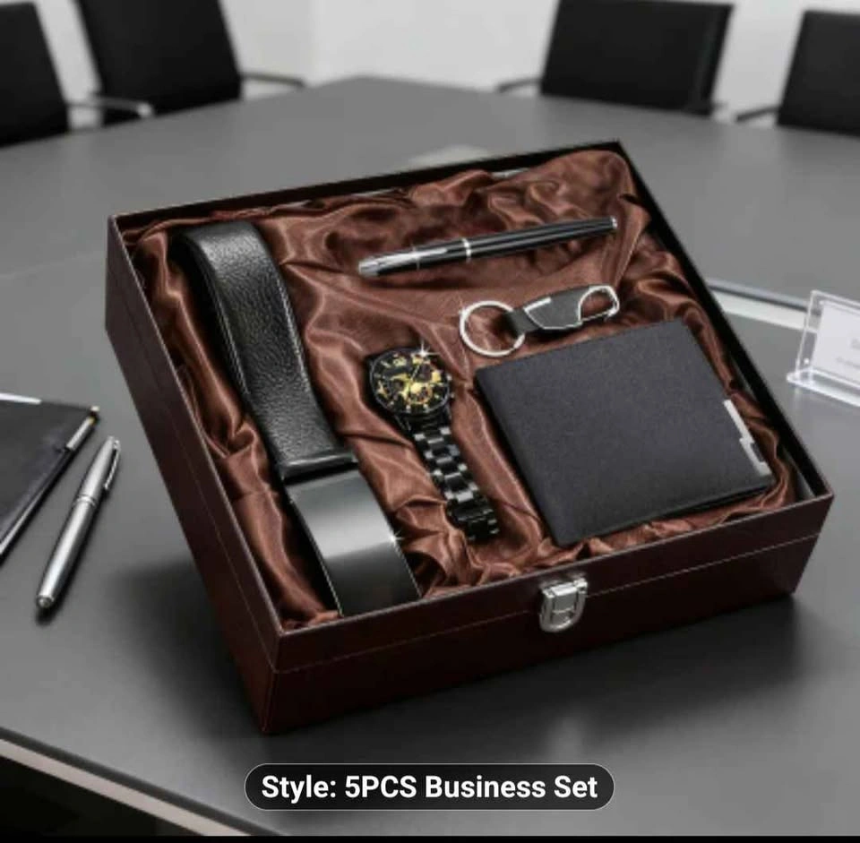 Elegant Luxury Gift Set: Watch, Wallet, Glasses, Pen, Key Ring - photo 3