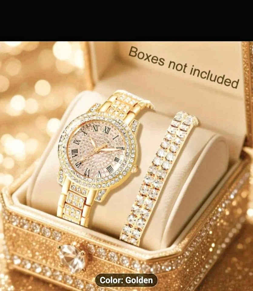 Elegant Quartz Watch and Jewelry Set