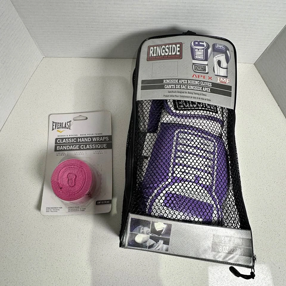 Ringside Apex Boxing Gloves with New Hand Wraps