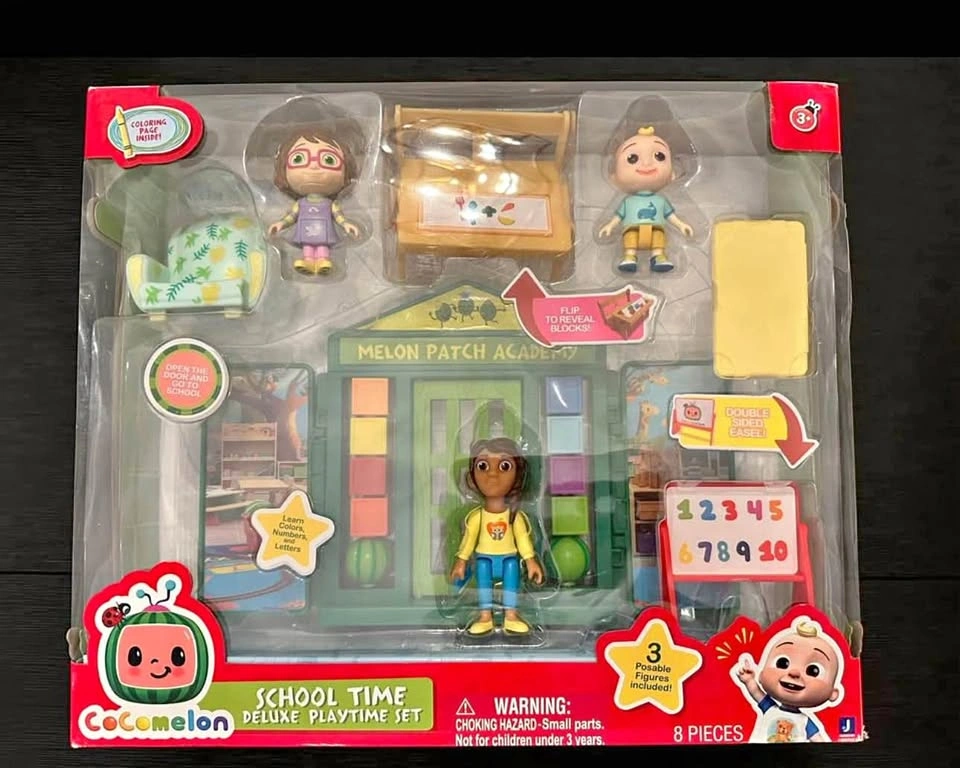 Cocomelon School Time Deluxe Playtime Set Brand New