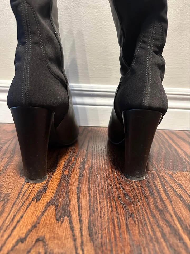 Stuart Weitzman Leather Heels Boots Size 9 - photo 5