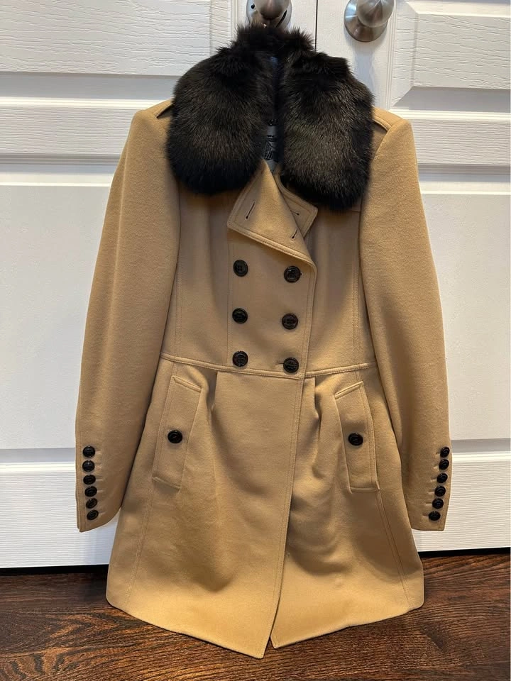 Burberry Wool Cashmere Women Coat Jacket Size 4 - photo 2